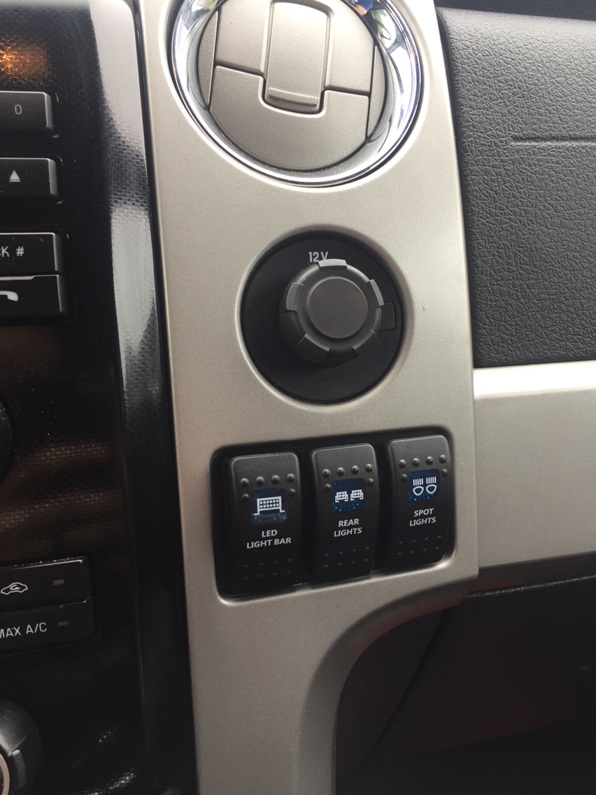 2012 Lariat Aux Switches - Page 3 - F150online Forums light bar switch wiring diagram 