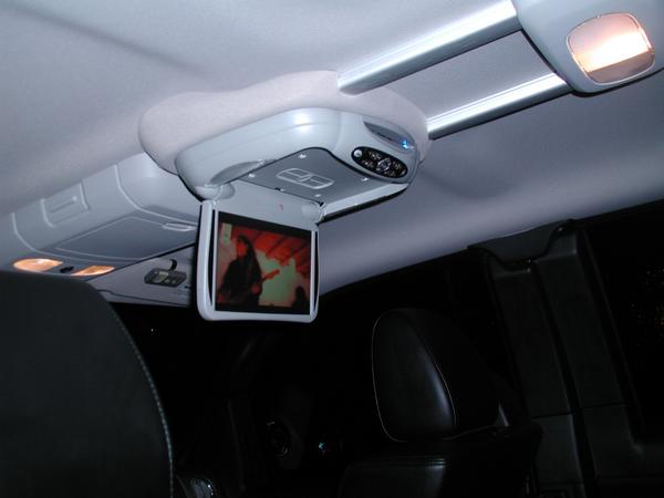 Aftermarket overhead dvd instalation ford excursion #7