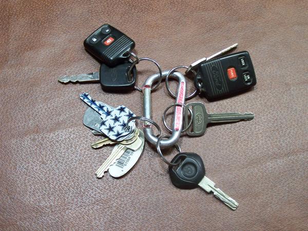 What's on your key ring? When is it too many?