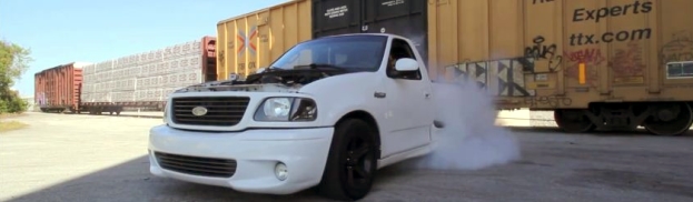 Watch this F-150 Lightning Do a Burnout in Glorious HD
