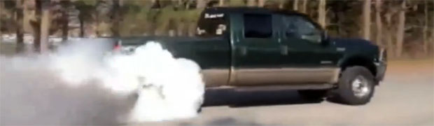 Ford Super Duty Burnout