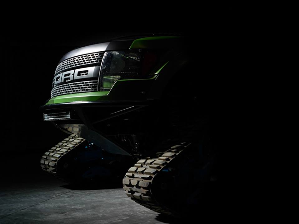 Ken Block and Ford Racing build a Raptor with Trax!