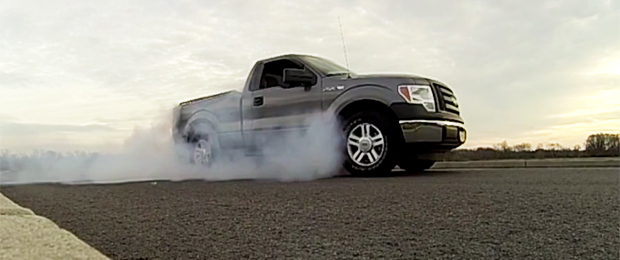 This Slow Motion F-150 Burnout is Strangely Calming