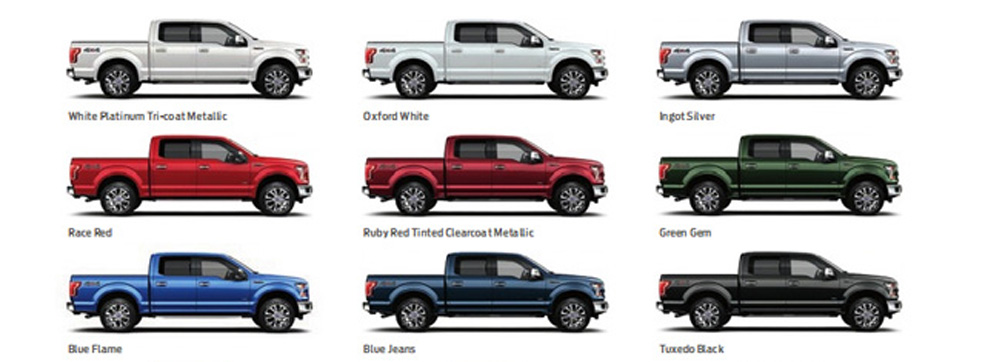 Sneak Peek: Ruby Red, Oxford White or Blue Jeans? A Look at the New 2015 Ford F-150 Color Options