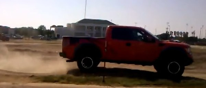 TRUCKIN’ FAST Raptor Races Around Off-Road Course