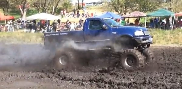 MUDFEST F-150 Mud Truck Going Deep