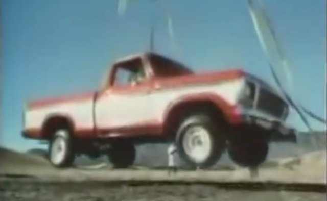 THROWBACK VIDEO 1978 Ford Truck Dropped to Prove Toughness