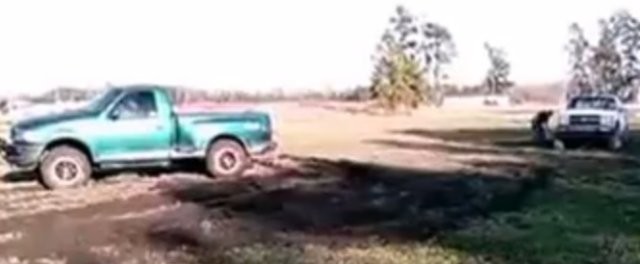 TRUCK PULLIN’ F-150 Drags Chevy Out of the Mud