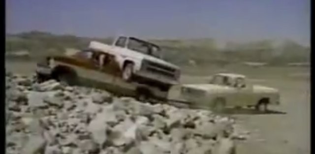 THROWBACK VIDEO 1985 Ford Trucks Carries a Chevy, Pulls a Ram