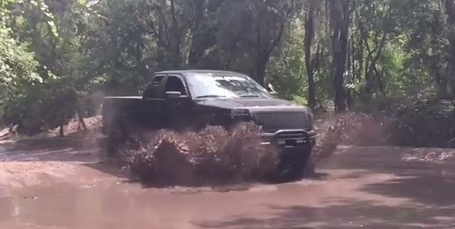 MUDFEST Blacked Out Ford F-150 in Slow Motion Mud