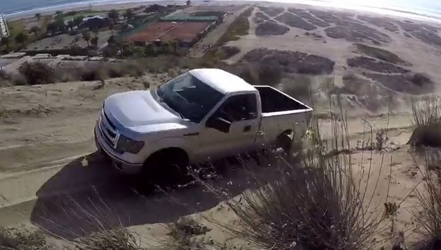 f150 on the dunes