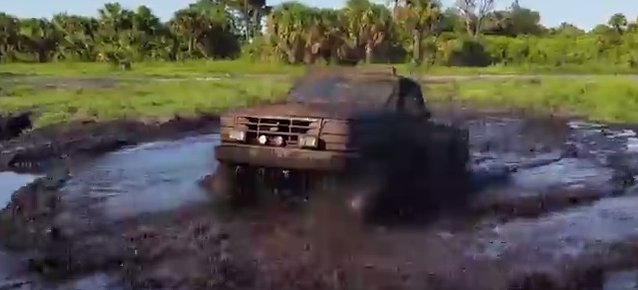 Watch a 351 Windsor Powered Ford F-150 Eat Mud