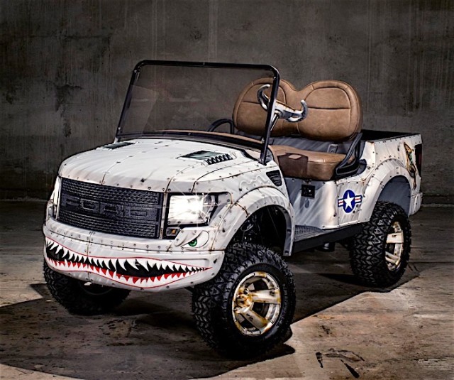 Check Out This Amazing WWII-era Raptor Golf Cart!