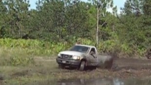 Watch a White Ford F-150 Turn Brown