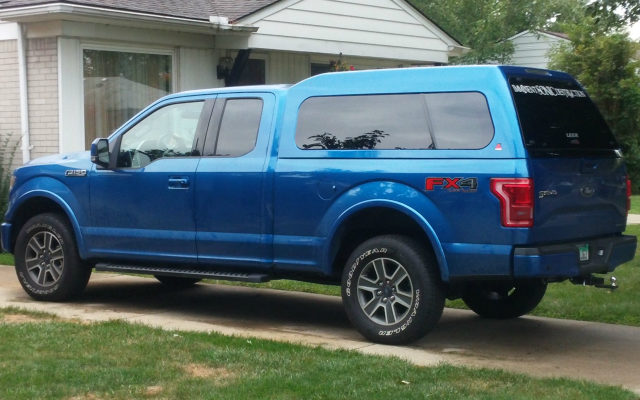 MY RIDE! A Blue 2015 Ford F-150 SuperCab