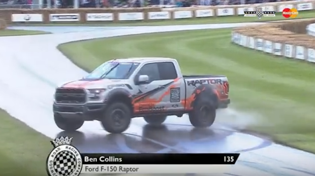 Watch a 2017 Ford Raptor Get Sideways at Goodwood