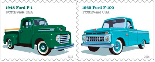 Buy These Ford Truck Post Stamps