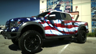 Ford Raptor American Flag