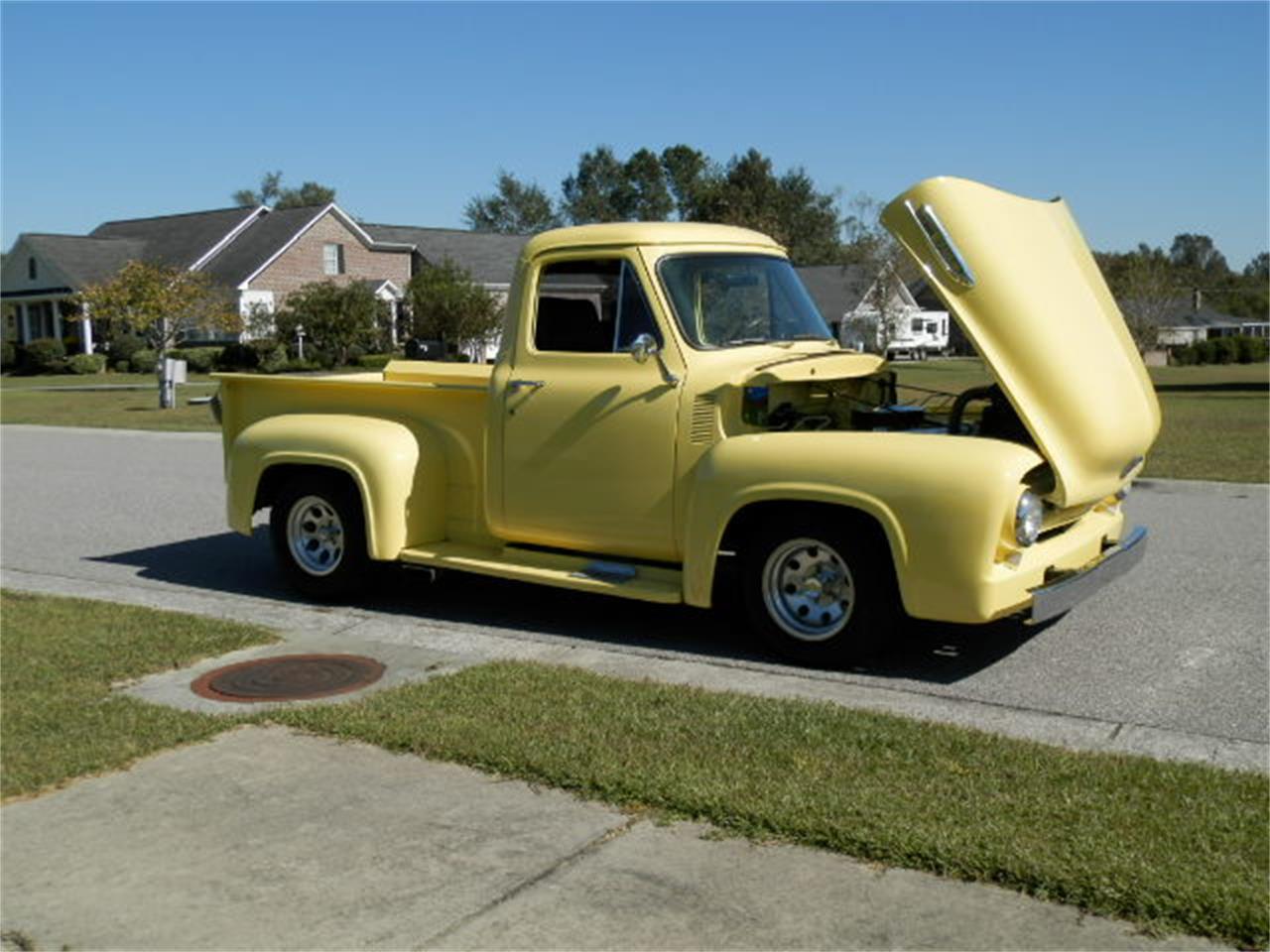 Yellow 1953 Ford F100