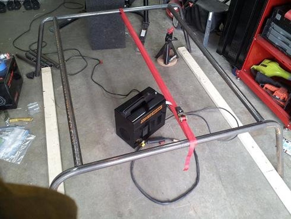 Exo-Cover Rack with the Welder