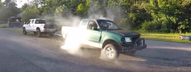 F-250 pulls F-150