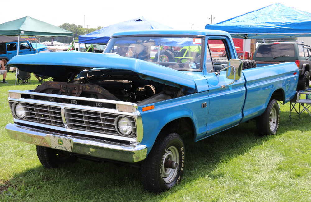 Classic Blue Ford Truck