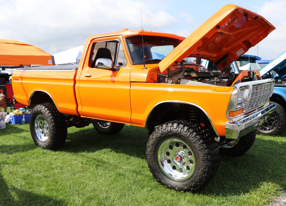 Big Orange Ford Truck