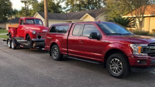 Ford F-150 Towing Chevy Truck