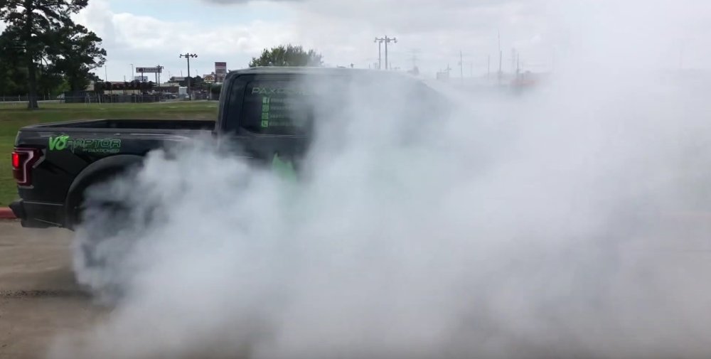 V8 F-150 Burnout