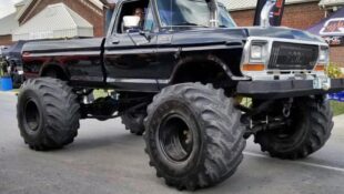 Classic Ford F-250 Gets Inspired Caterpillar Diesel Transplant
