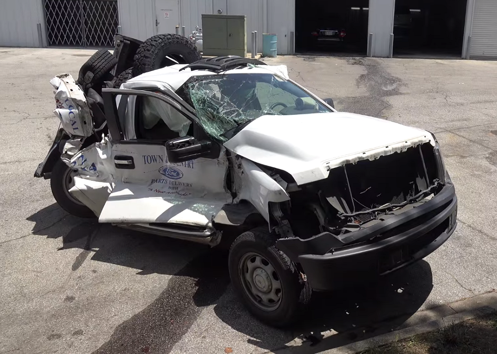 f150online.com F-150 Mangled by Loaded Semi is Built Ford Tough