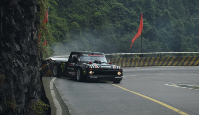 f150online.com Ken Block Blasts Up Dangerous Chinese Mountain Road in 914-HP F-150