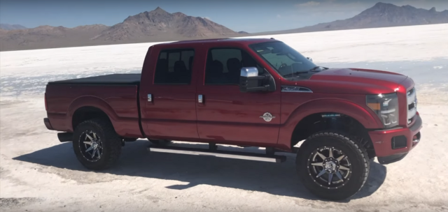 f150online.com Super Duty with Tuned Power Stroke Diesel Goes Flat Out in Bonneville