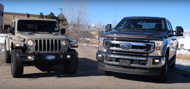 f150online.com 2020 Super Duty Defeats Jeep Gladiator in Tug-of-War