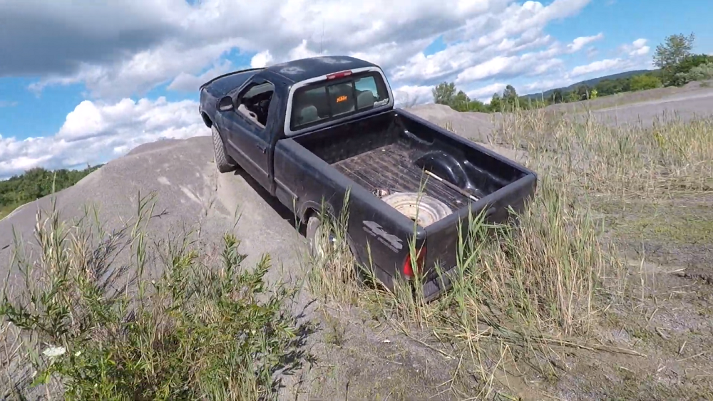 f150online.com F-150 Owner Does Such a Brutal Burnout That He Pops a Tire