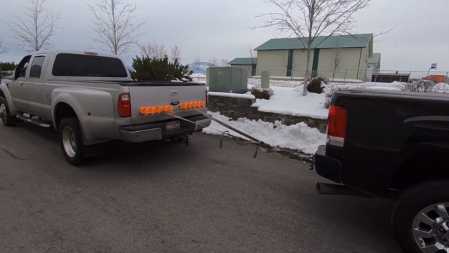 f150online.com Ford F-450 Takes Part in World's Most Unusual Towing Test
