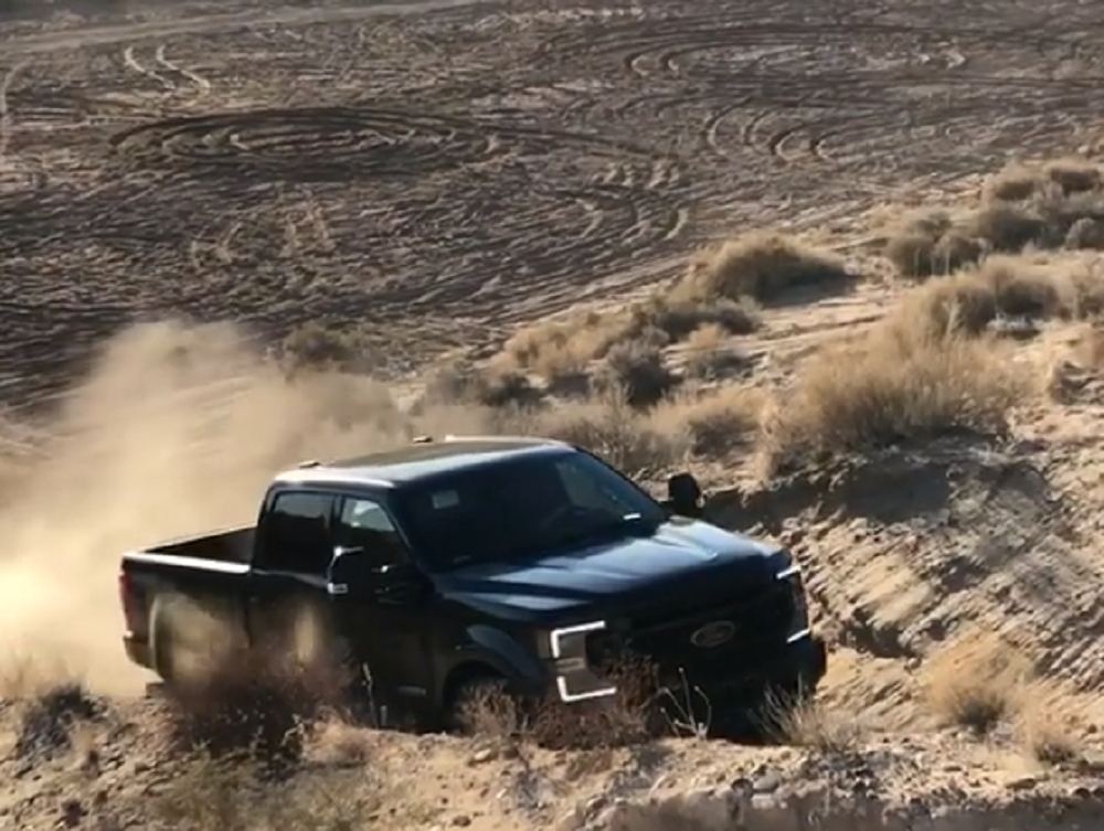 f150online.com 2020 F-350 Tremor Bounces Its Way Up a Slippery Slope
