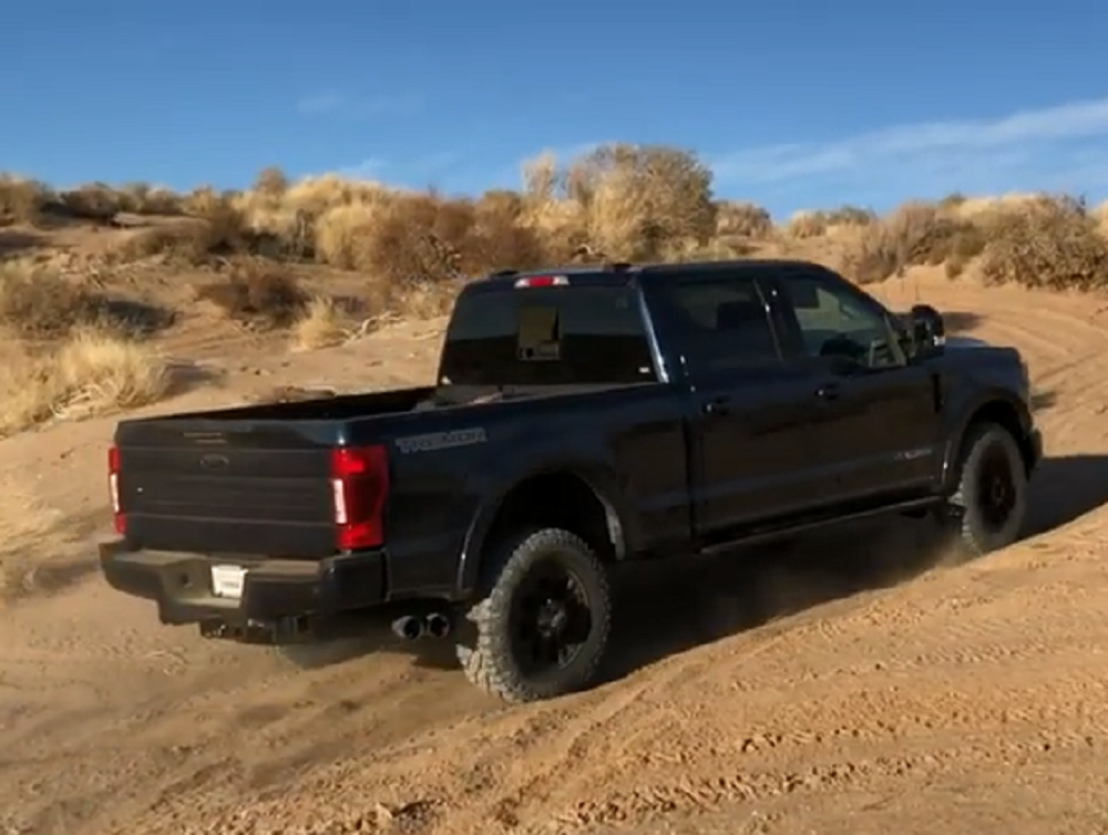 f150online.com 2020 F-350 Tremor Bounces Its Way Up a Slippery Slope
