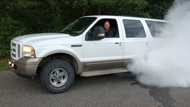 f150online.com Twin-Turbo V10 Excursion Spools Up and Turns Its Tires into Smoke