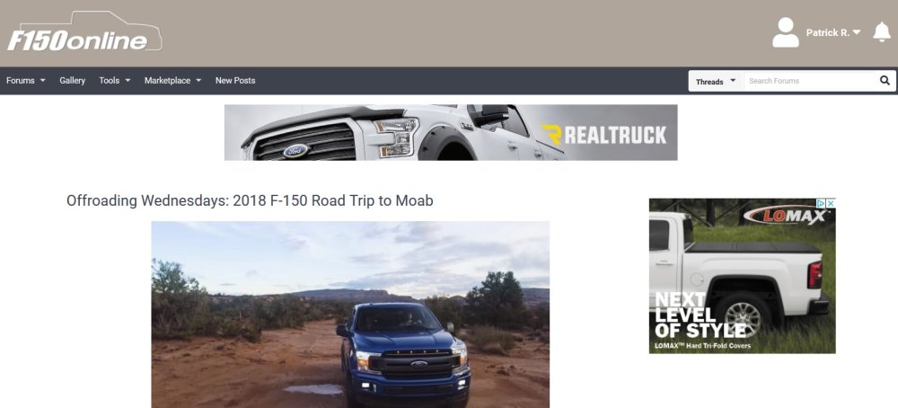 F-150 Online Homepage
