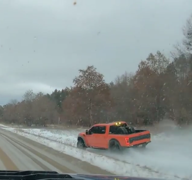 f150online.com Raptor Driver Takes an Unofficial Side Road Because He Can