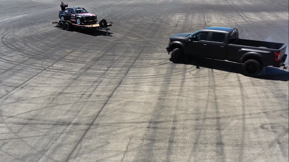 f150online.com Six-Wheel Drift Ken Block Hoons F-450 Dually